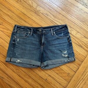 Silver Jean Co. Boyfriend Jean Shorts 32
